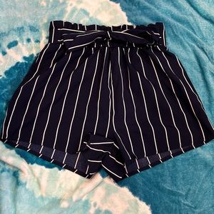 Flowy Blue and White Shorts